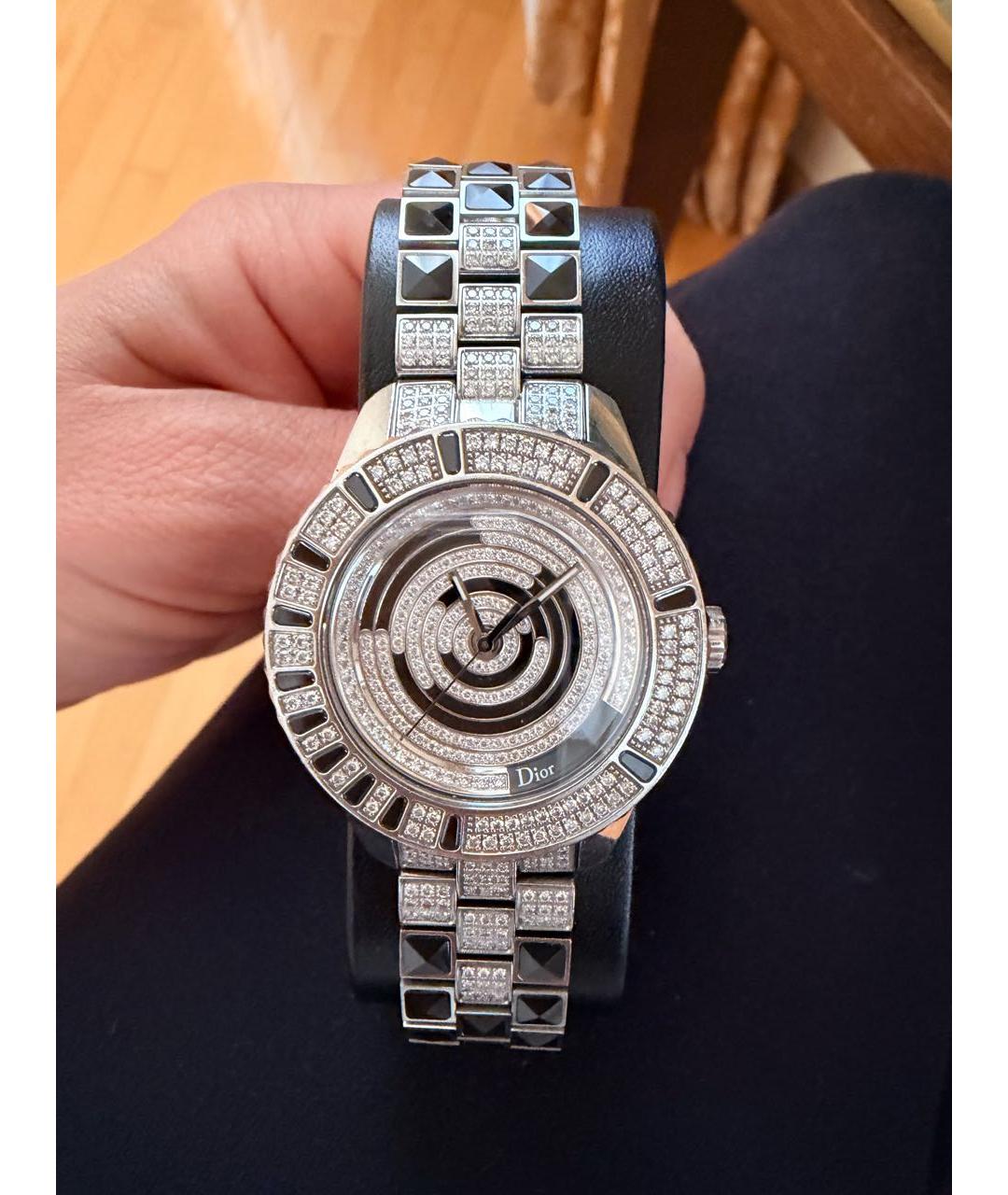 CHRISTIAN DIOR Серебряные металлические часы, фото 7