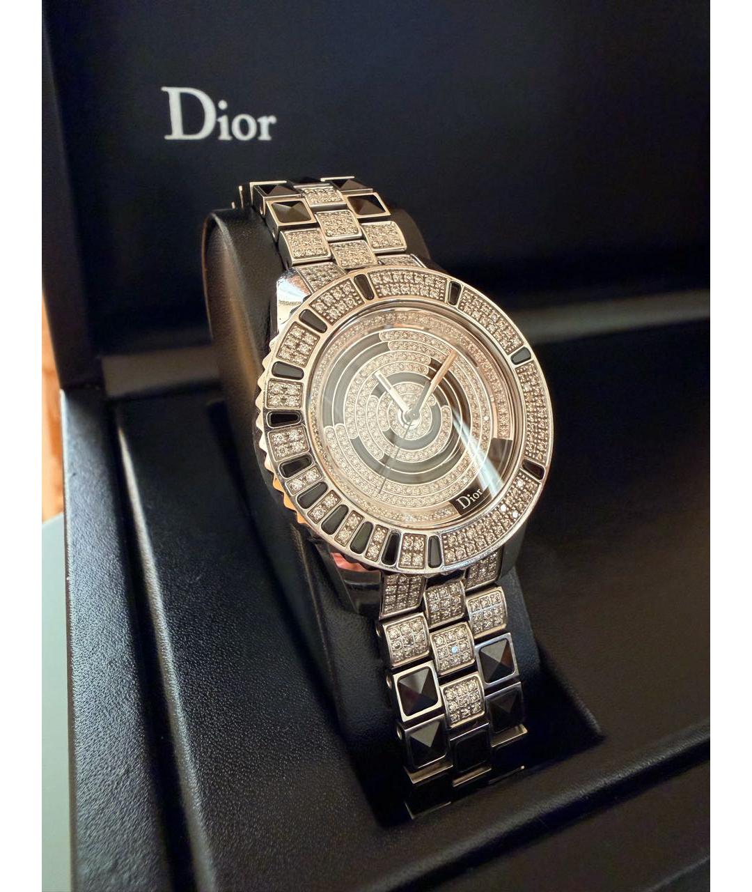 CHRISTIAN DIOR Серебряные металлические часы, фото 5