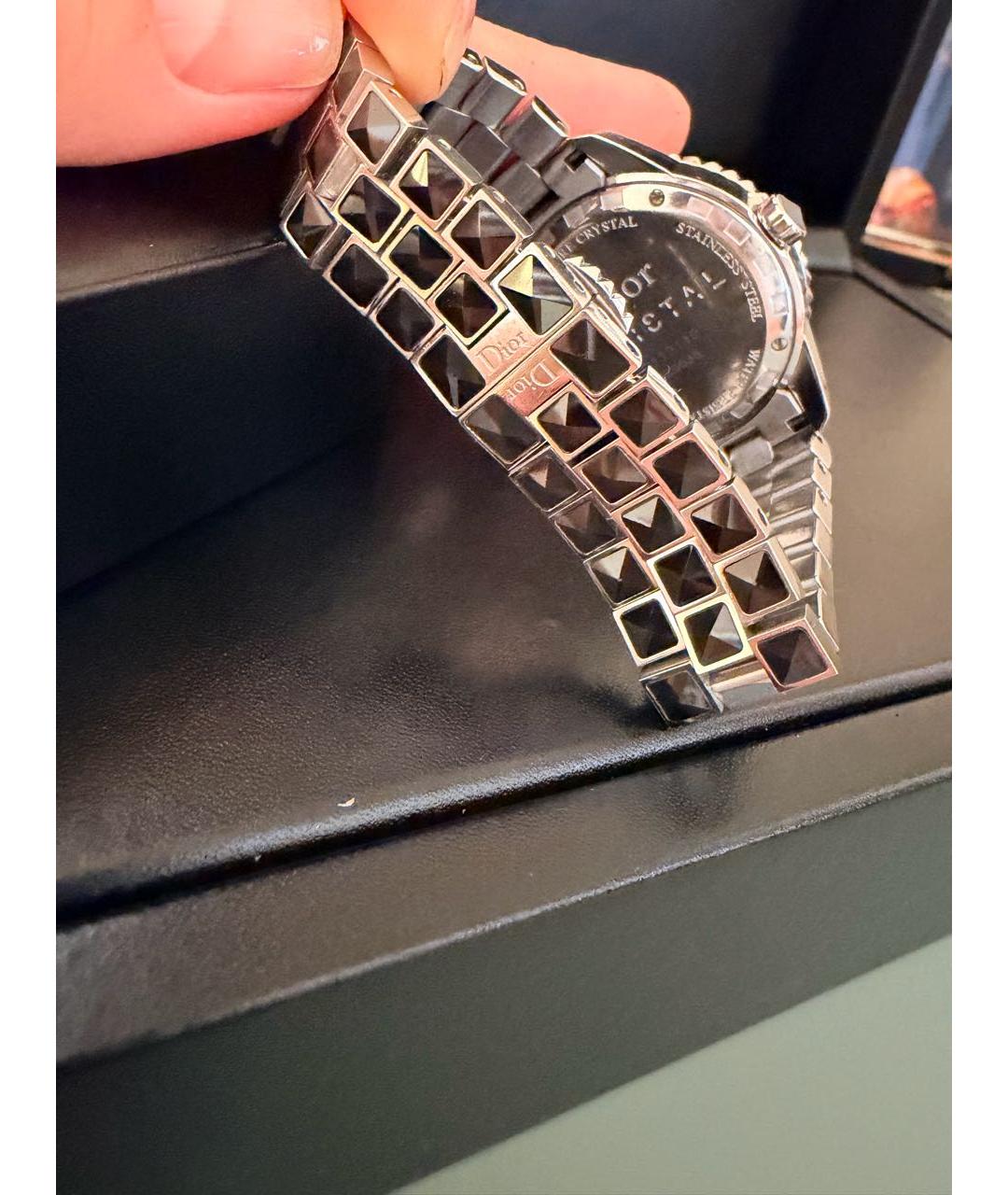 CHRISTIAN DIOR Серебряные металлические часы, фото 3