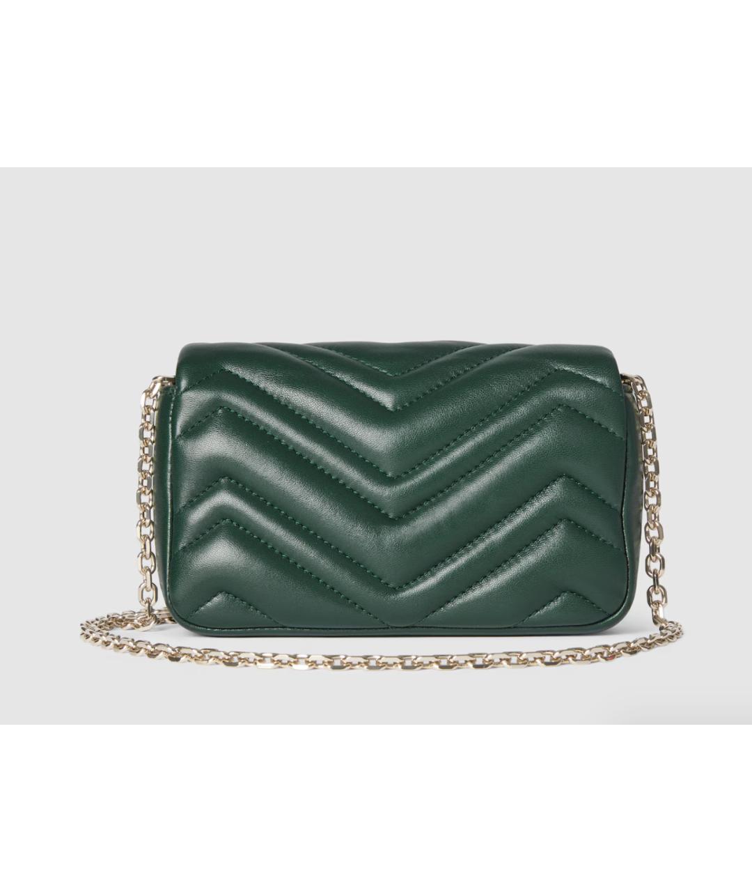 GUCCI Зеленая кожаная сумка через плечо, фото 6