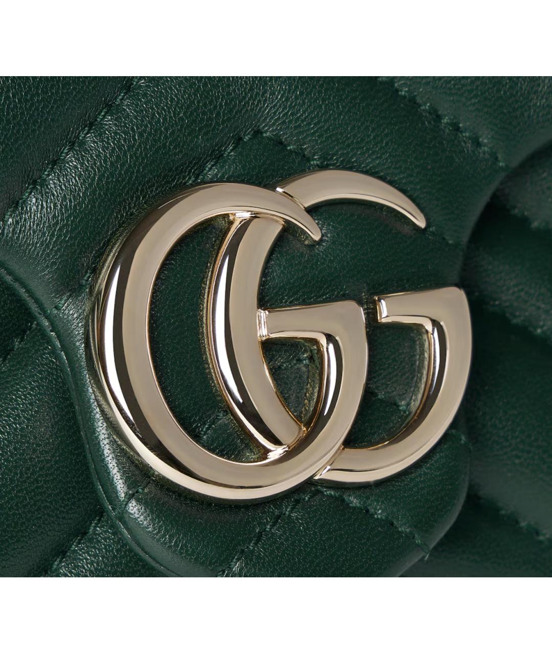GUCCI Зеленая кожаная сумка через плечо, фото 5