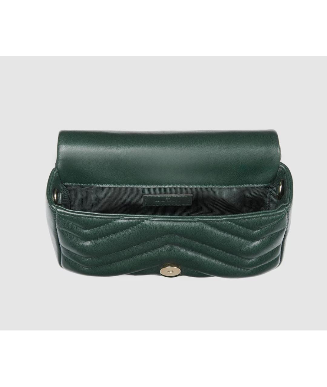 GUCCI Зеленая кожаная сумка через плечо, фото 7