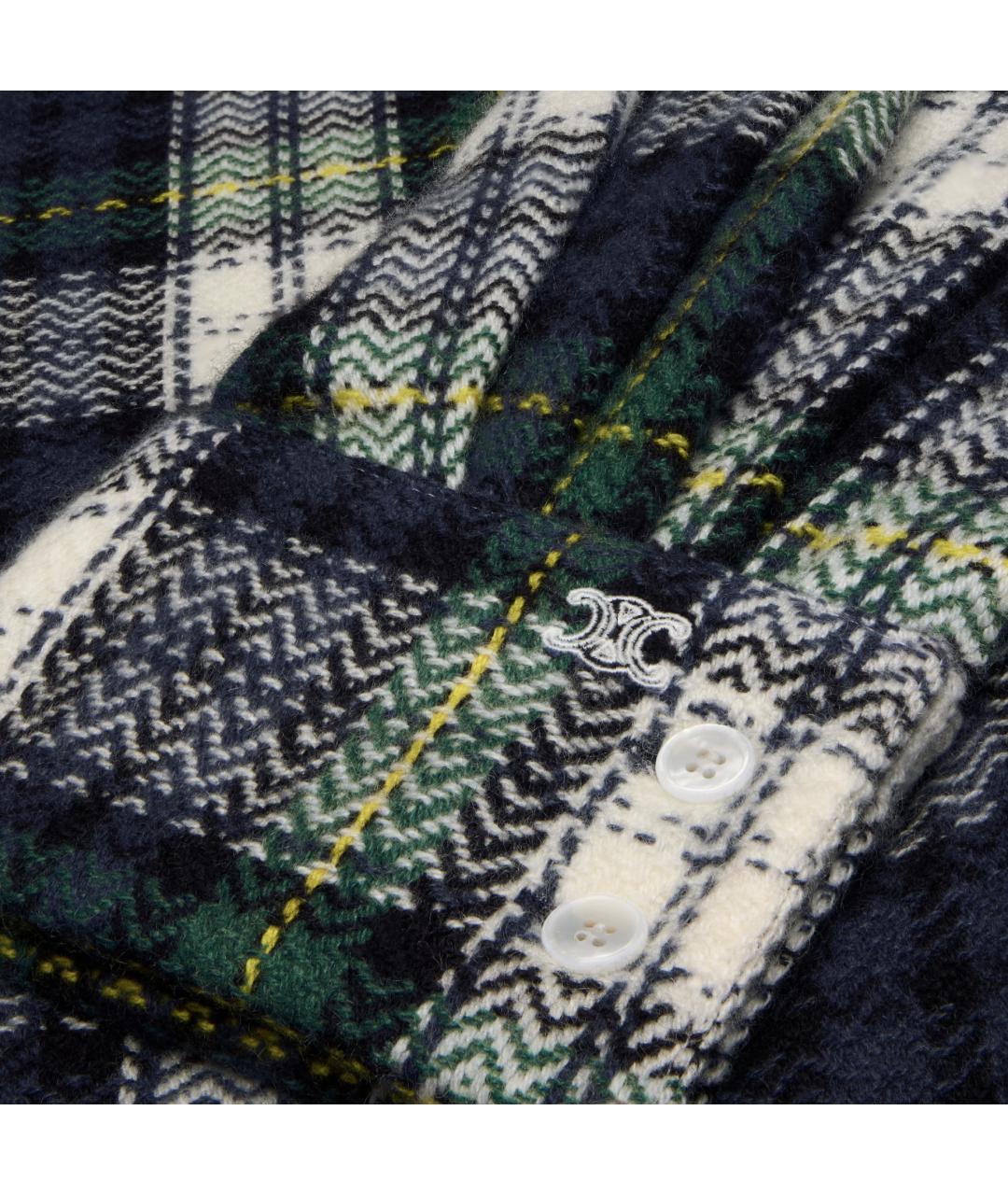 CELINE Мульти кашемировая рубашка, фото 4