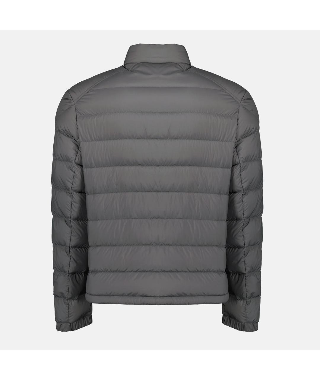 MONCLER Антрацитовый полиамидовый пуховик, фото 2