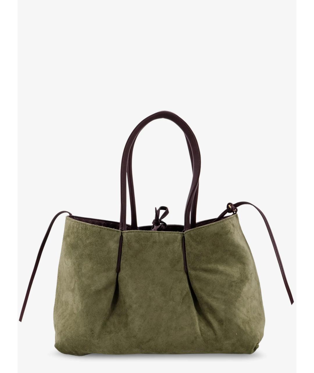 BOTTEGA VENETA Бордовая кожаная сумка тоут, фото 5