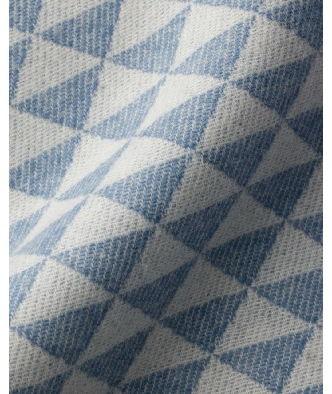 PRADA Голубой шерстяной шарф, фото 2