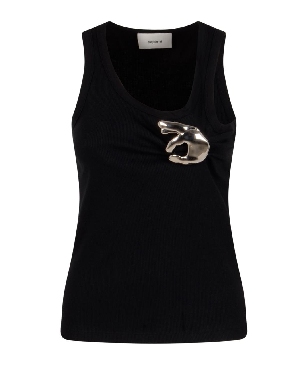 COPERNI Черная хлопковая майка, фото 1