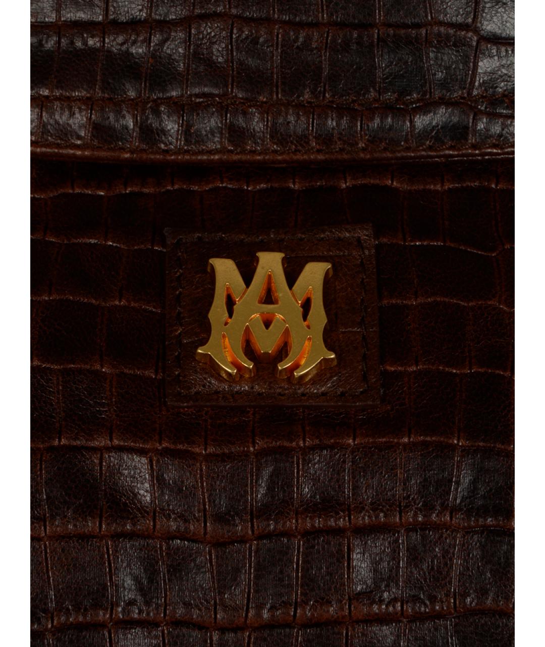 AMIRI Коричневая кожаная куртка, фото 3