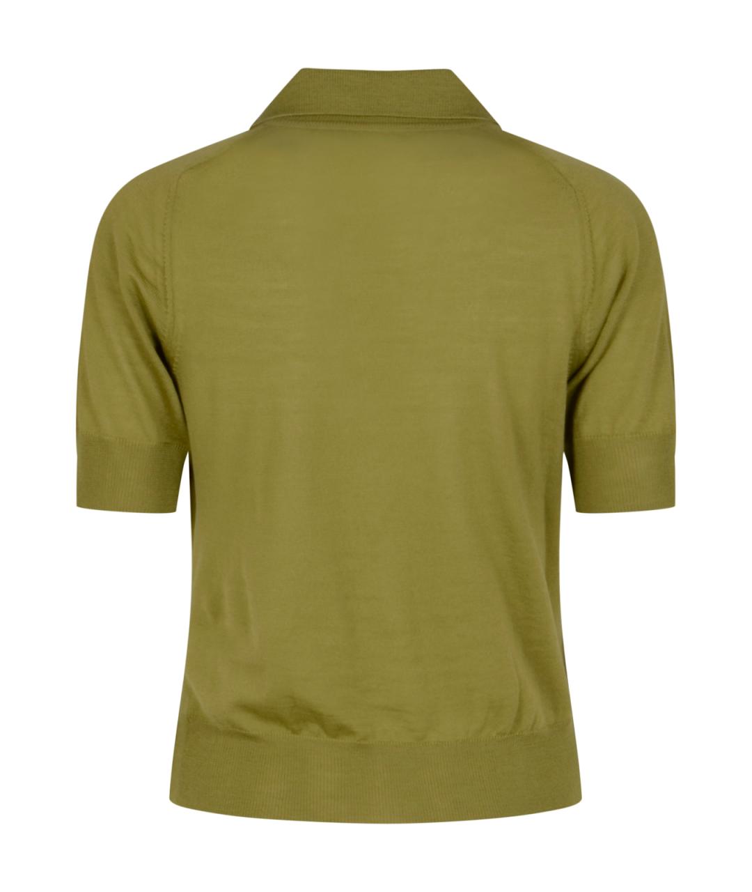 Ami Paris Салатовая шерстяная футболка, фото 2