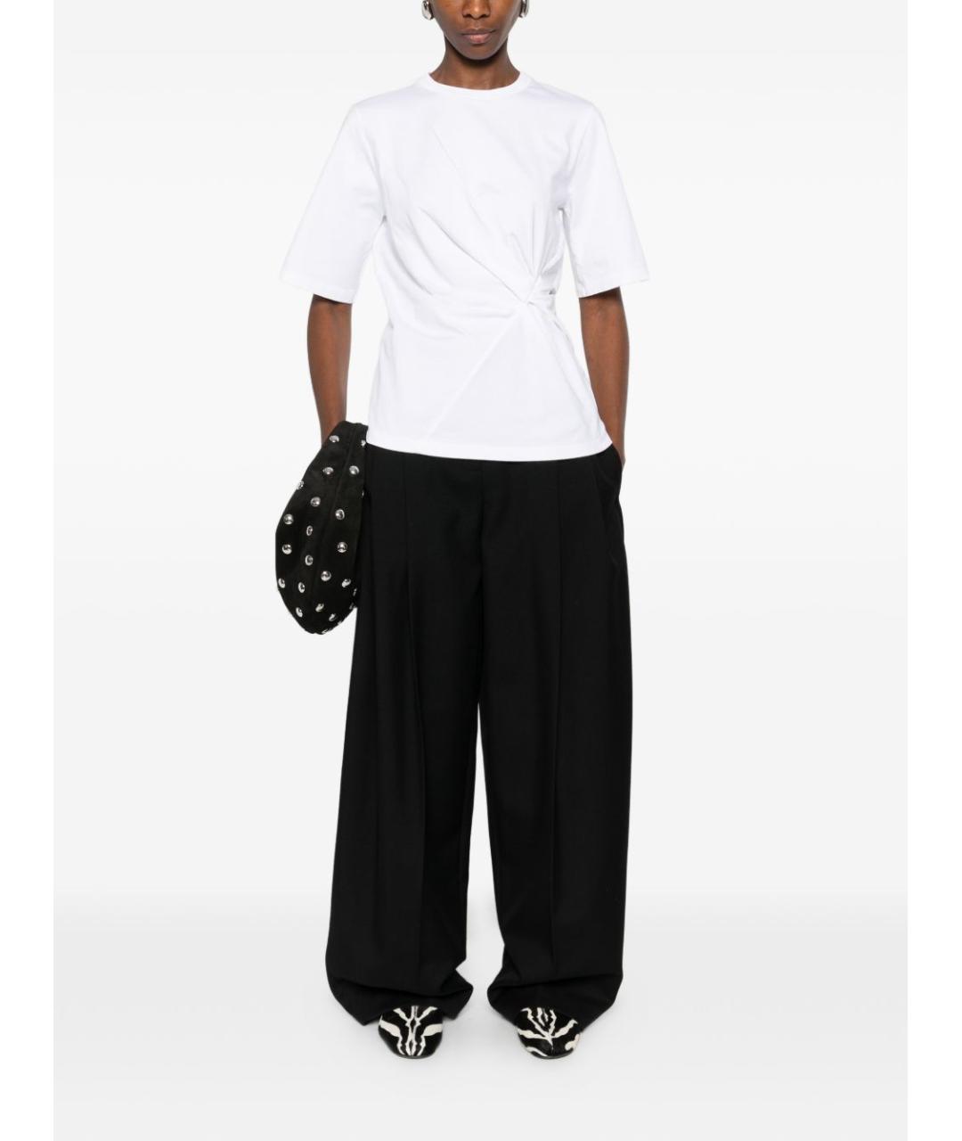 ROHE Белая хлопковая футболка, фото 2