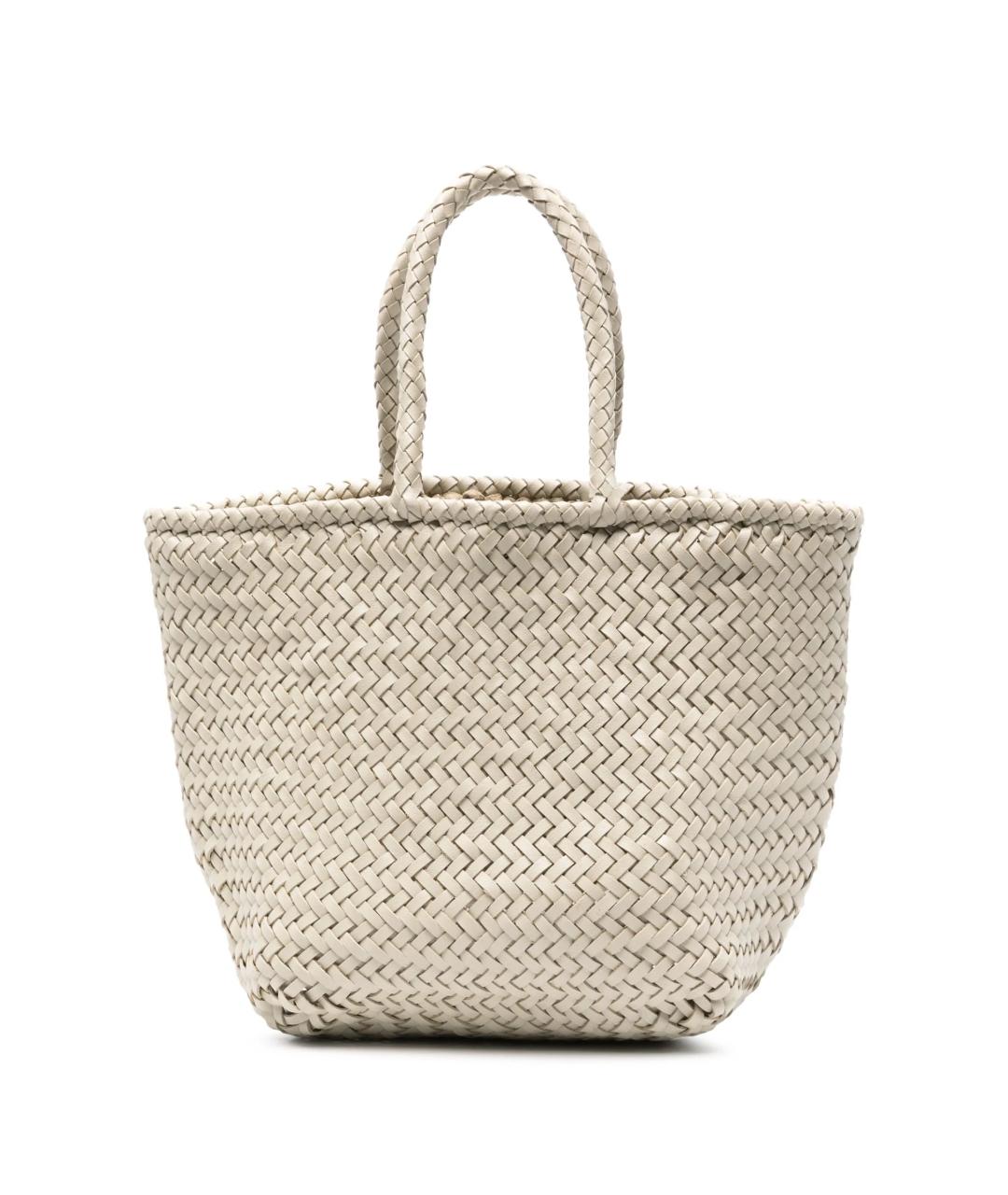 Dragon Diffusion Белая кожаная сумка тоут, фото 1