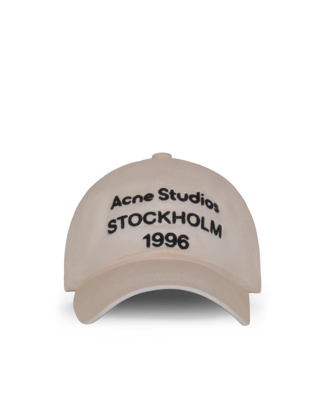 ACNE STUDIOS Белая хлопковая кепка/бейсболка, фото 1