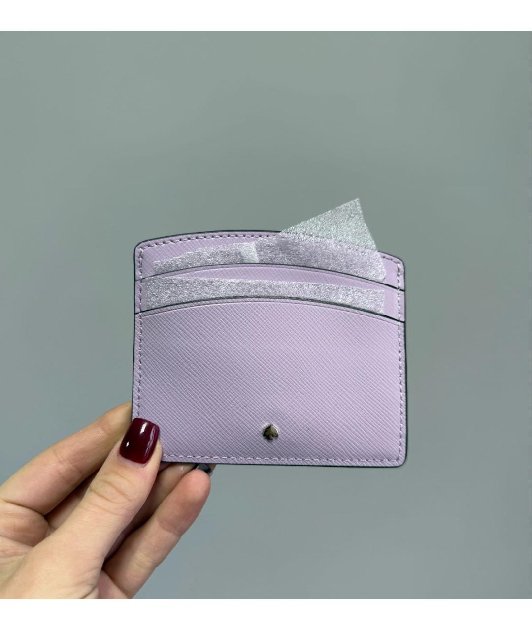 KATE SPADE Фиолетовый кожаный кардхолдер, фото 2