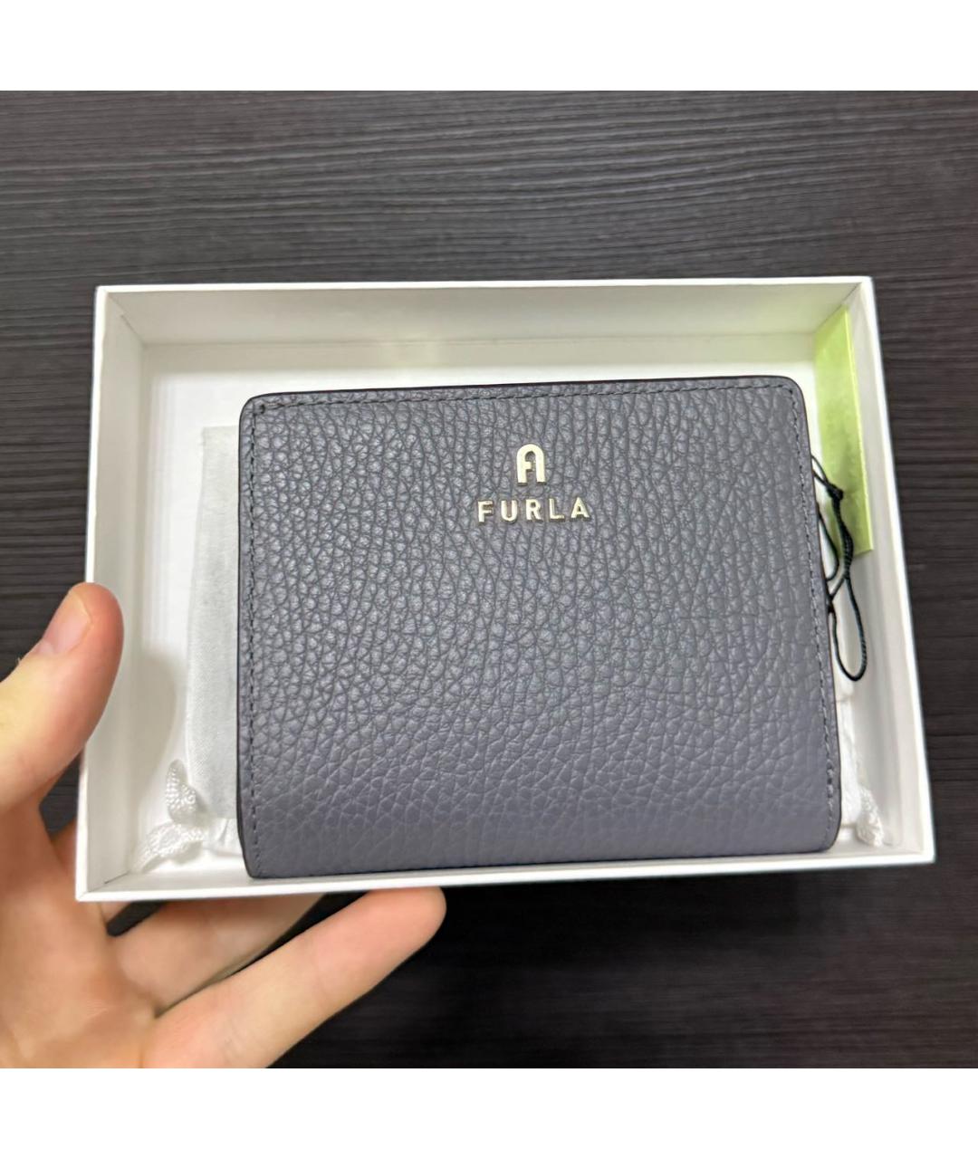 FURLA Синий кожаный кошелек, фото 4