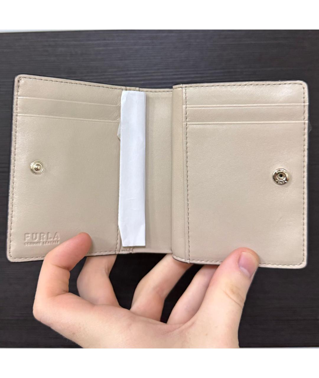 FURLA Синий кожаный кошелек, фото 3