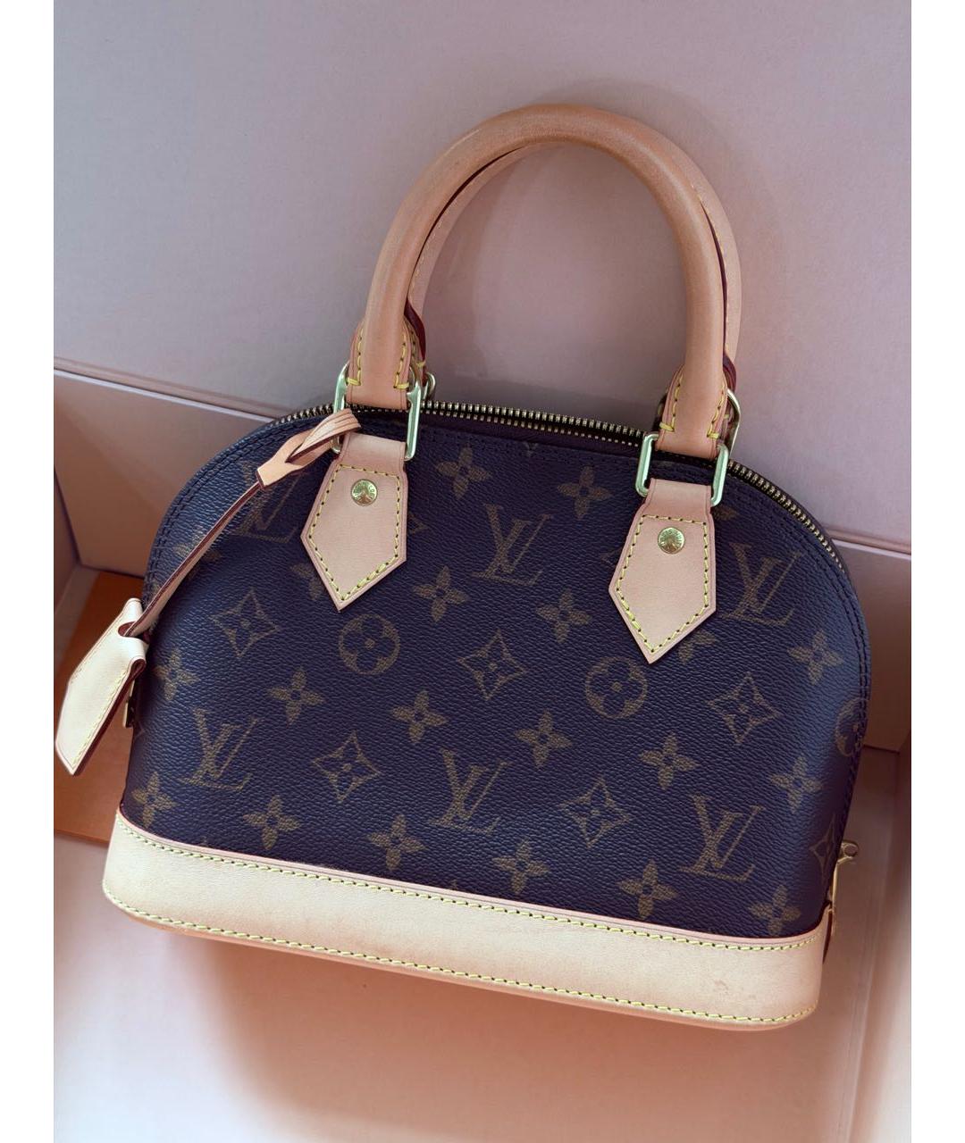 LOUIS VUITTON Коричневая сумка с короткими ручками, фото 6