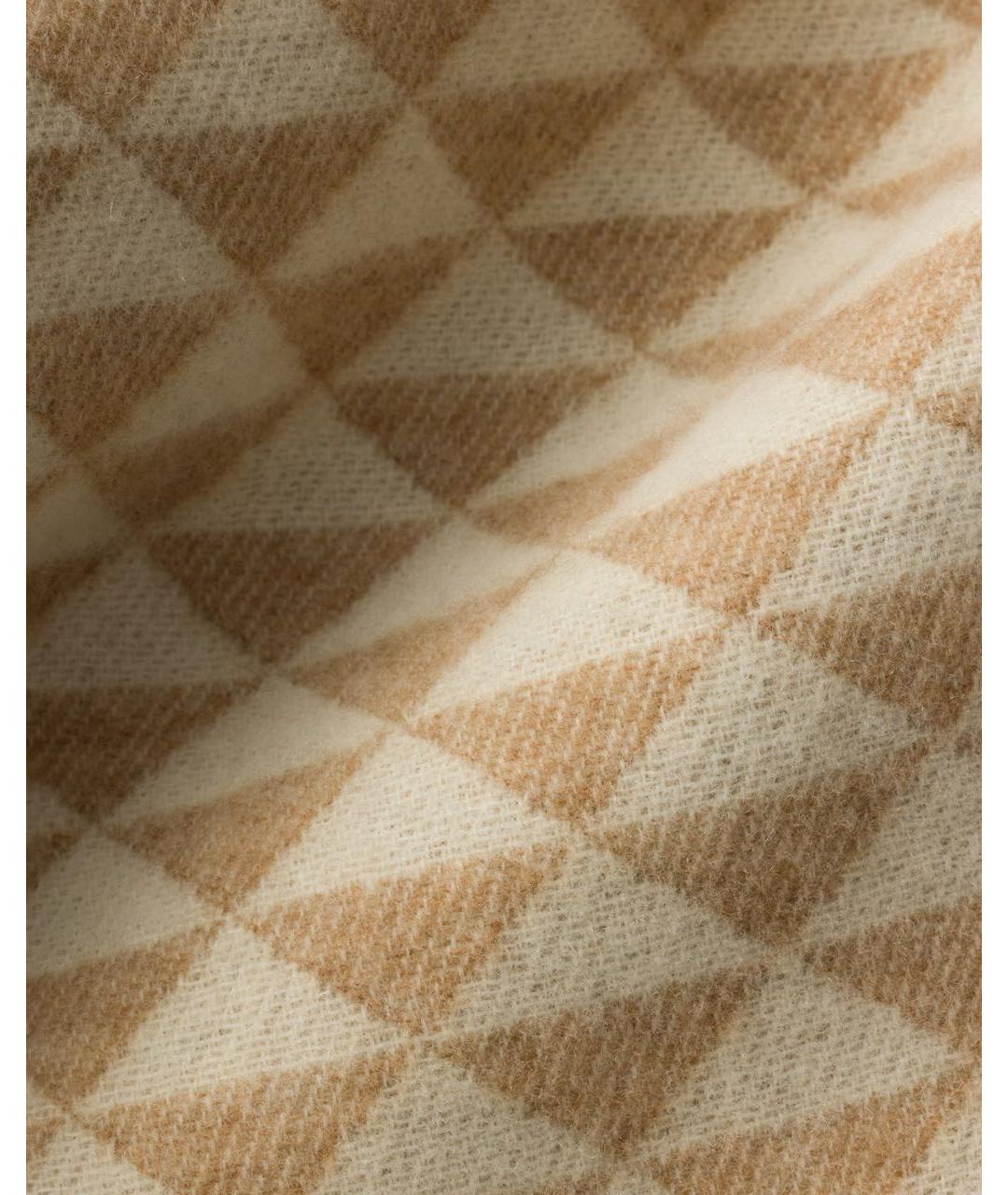 PRADA Коричневый шерстяной шарф, фото 2