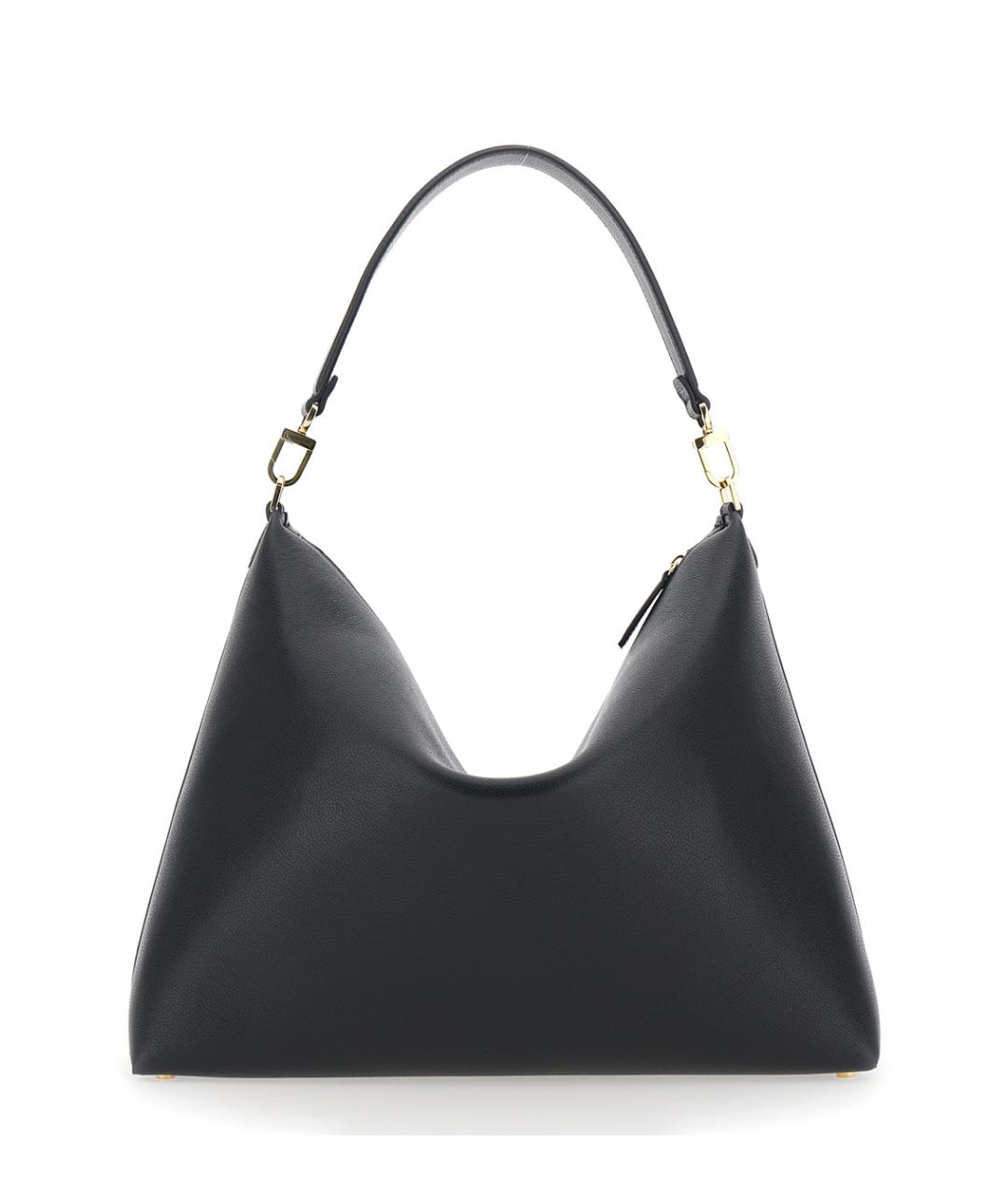 TOTEME Черная кожаная сумка через плечо, фото 2