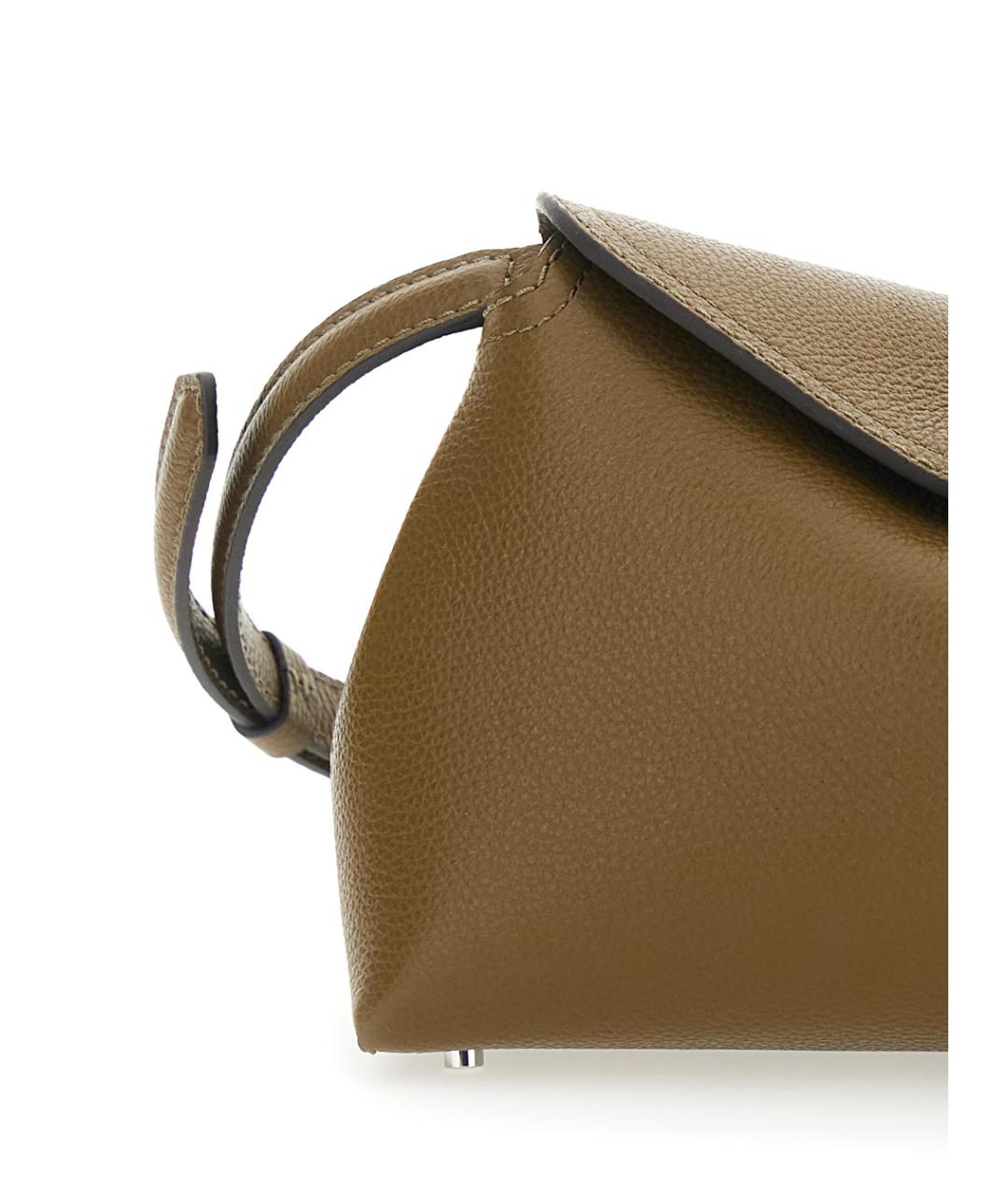 TOTEME Коричневая кожаная сумка через плечо, фото 3