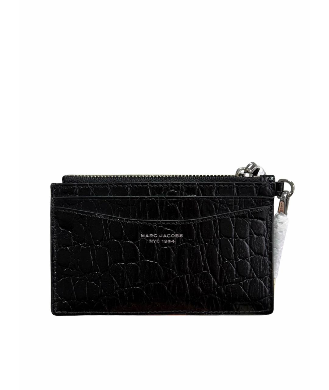 MARC JACOBS Черный кардхолдер из лакированной кожи, фото 4