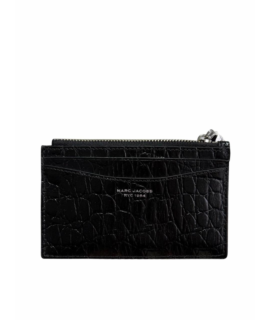MARC JACOBS Черный кардхолдер из лакированной кожи, фото 1