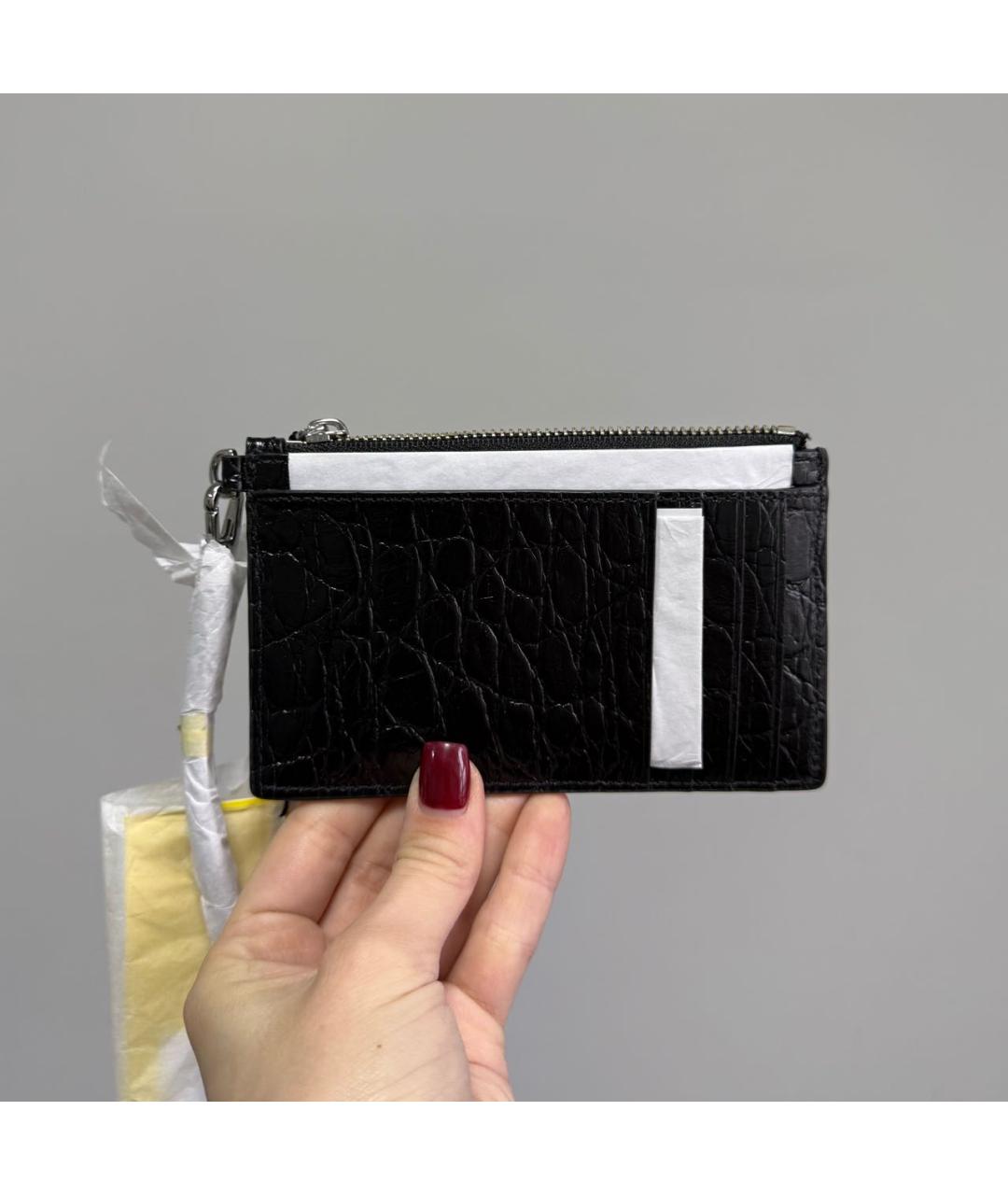 MARC JACOBS Черный кардхолдер из лакированной кожи, фото 2