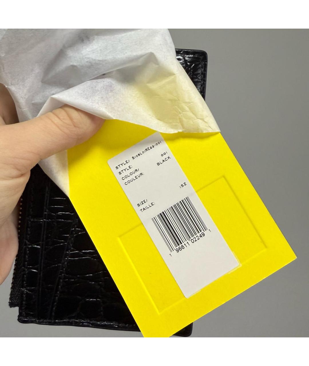 MARC JACOBS Черный кардхолдер из лакированной кожи, фото 3