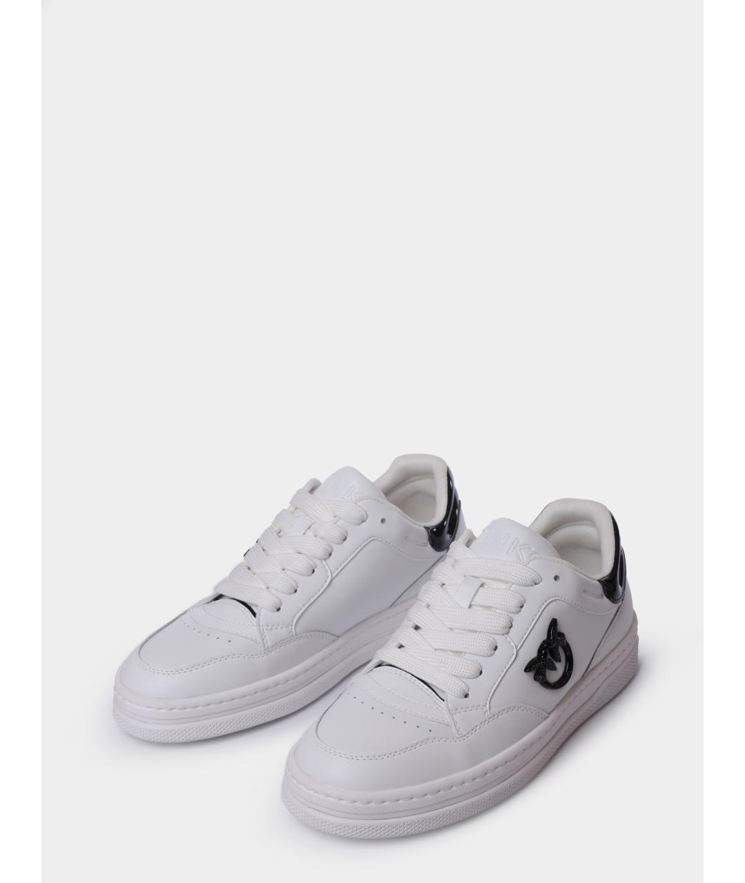 PINKO Белые кожаные кеды, фото 2