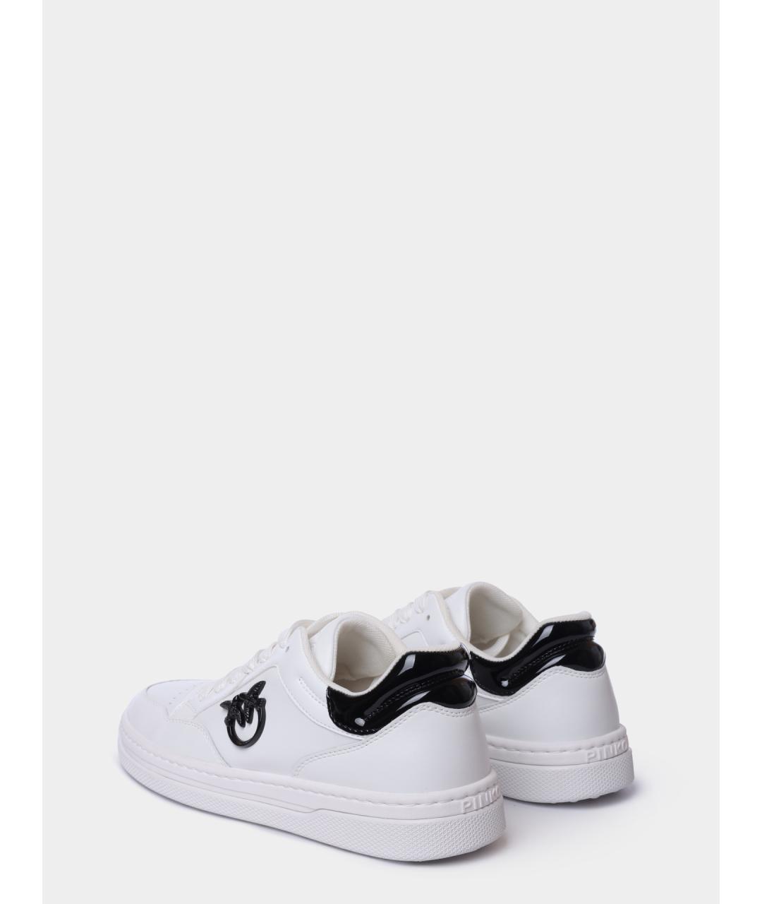 PINKO Белые кожаные кеды, фото 5