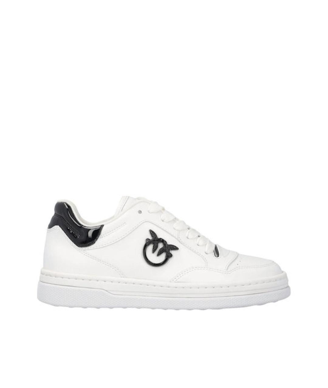 PINKO Белые кожаные кеды, фото 1