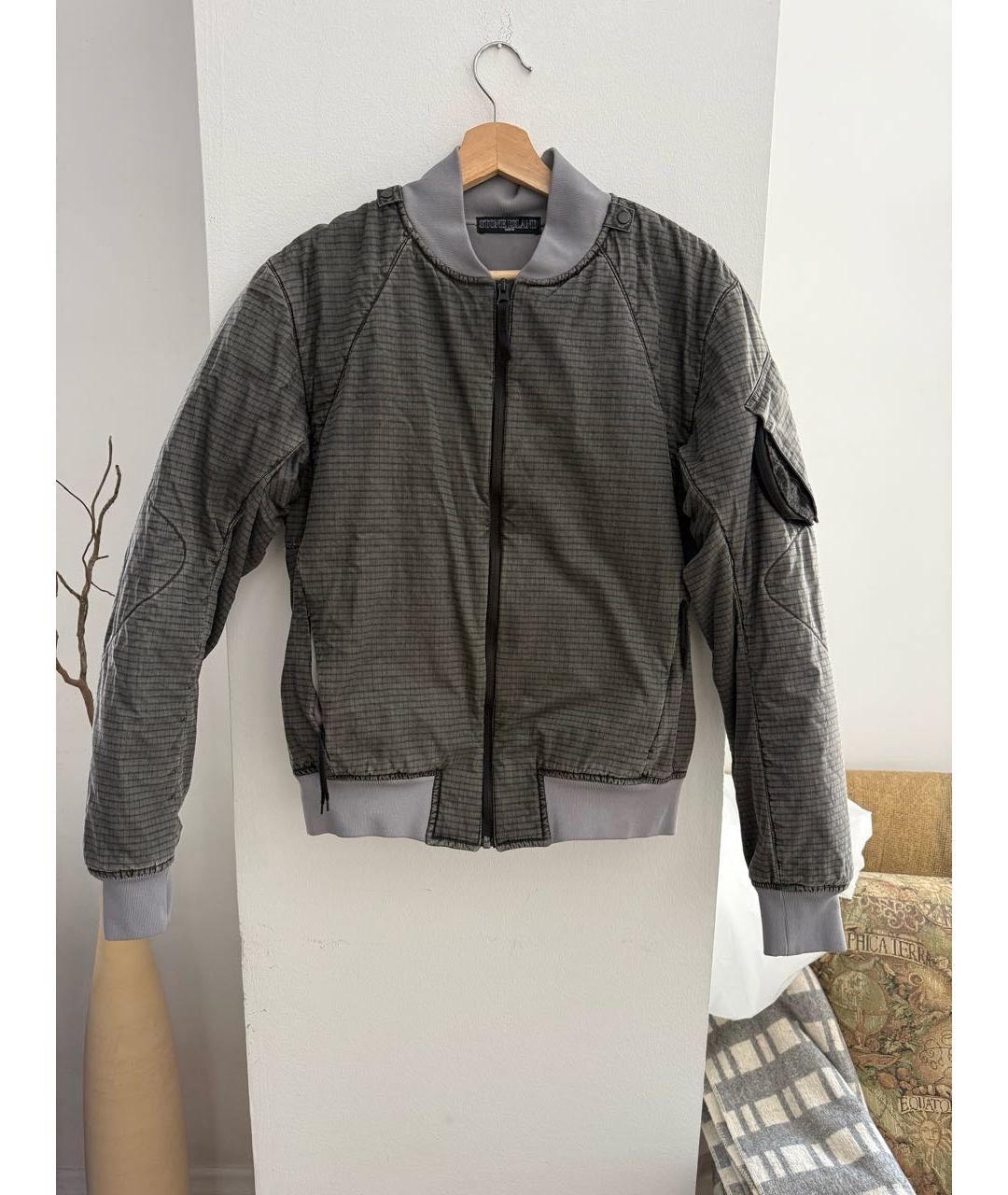 STONE ISLAND SHADOW PROJECT Серая полиэстеровая куртка, фото 9