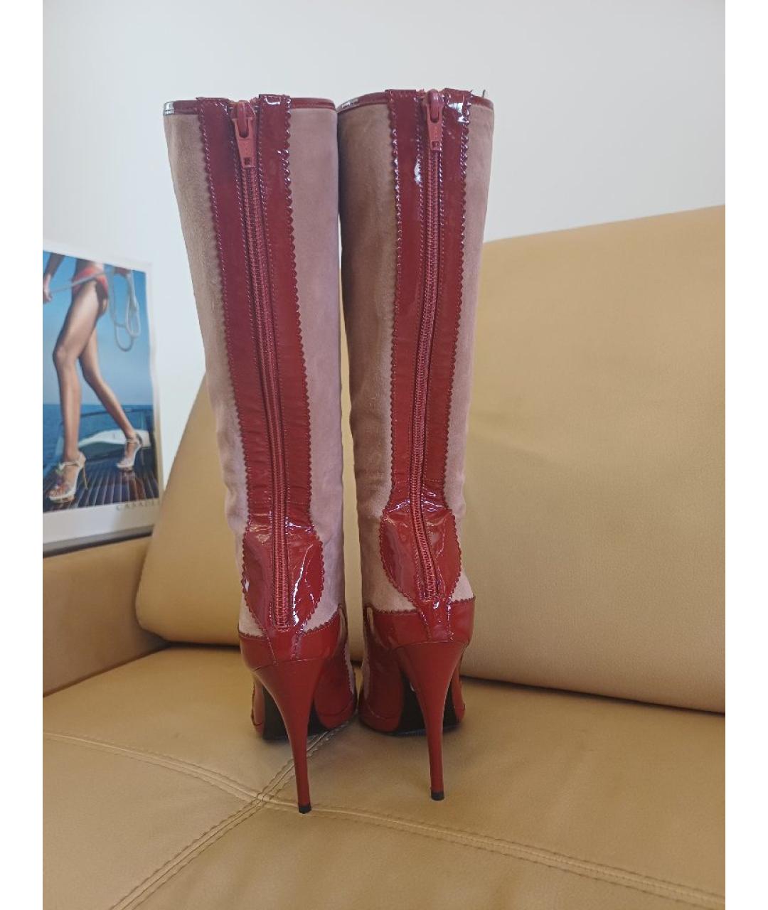 CASADEI Мульти замшевые сапоги, фото 8