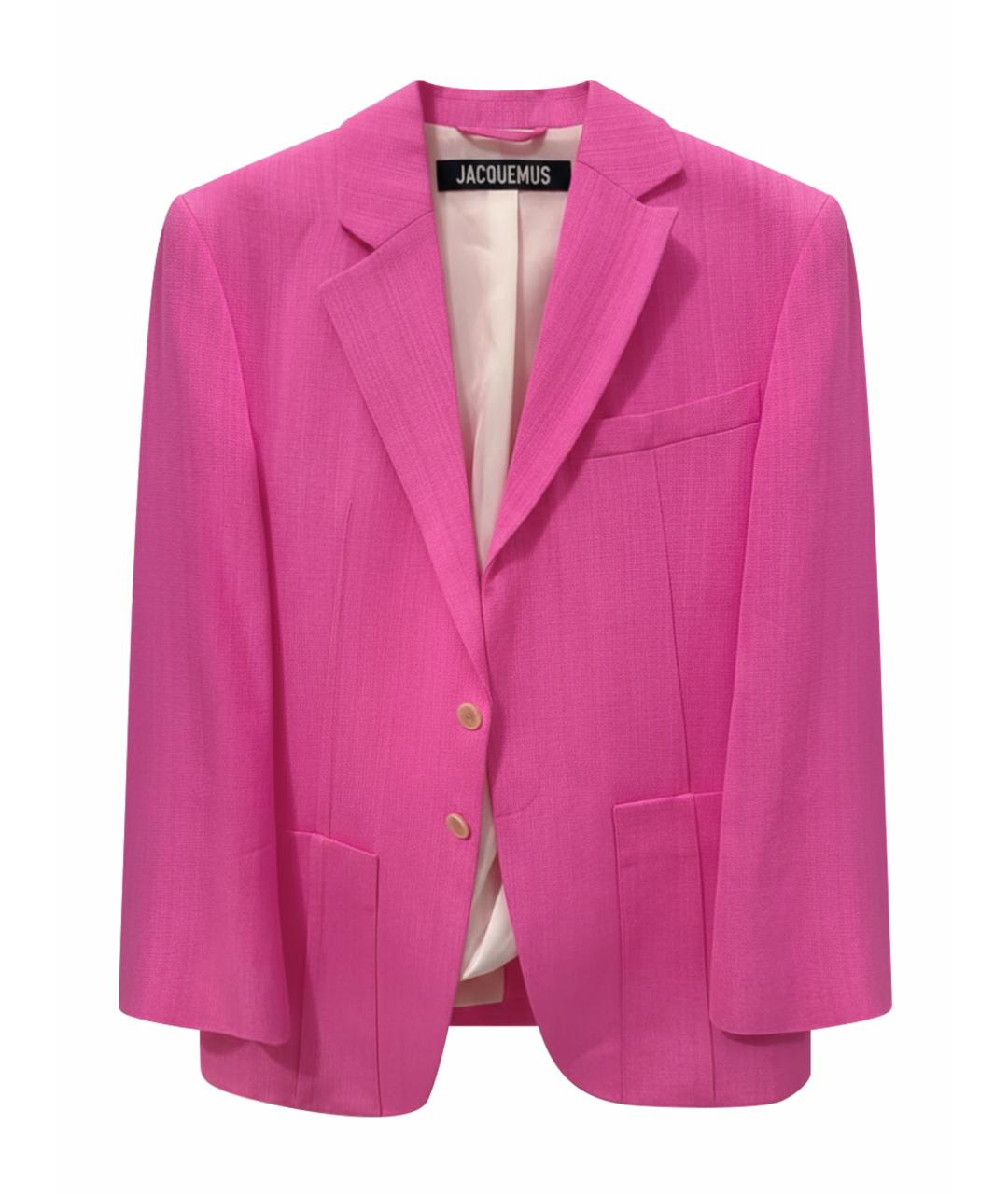 JACQUEMUS Розовый жакет/пиджак, фото 1