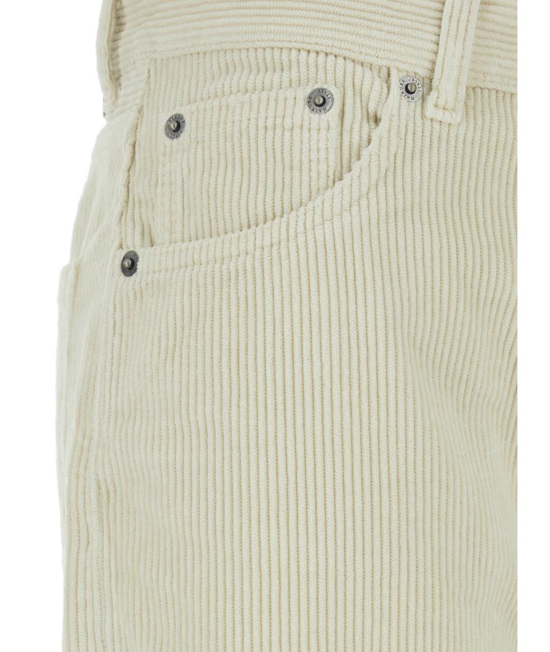 HAIKURE Белые хлопковые джинсы клеш, фото 3