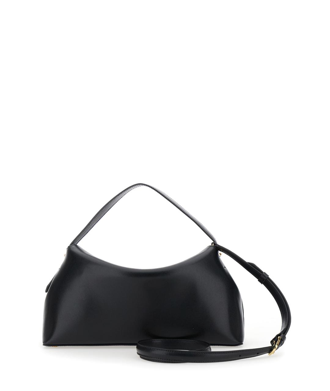 TOTEME Черная кожаная сумка через плечо, фото 2