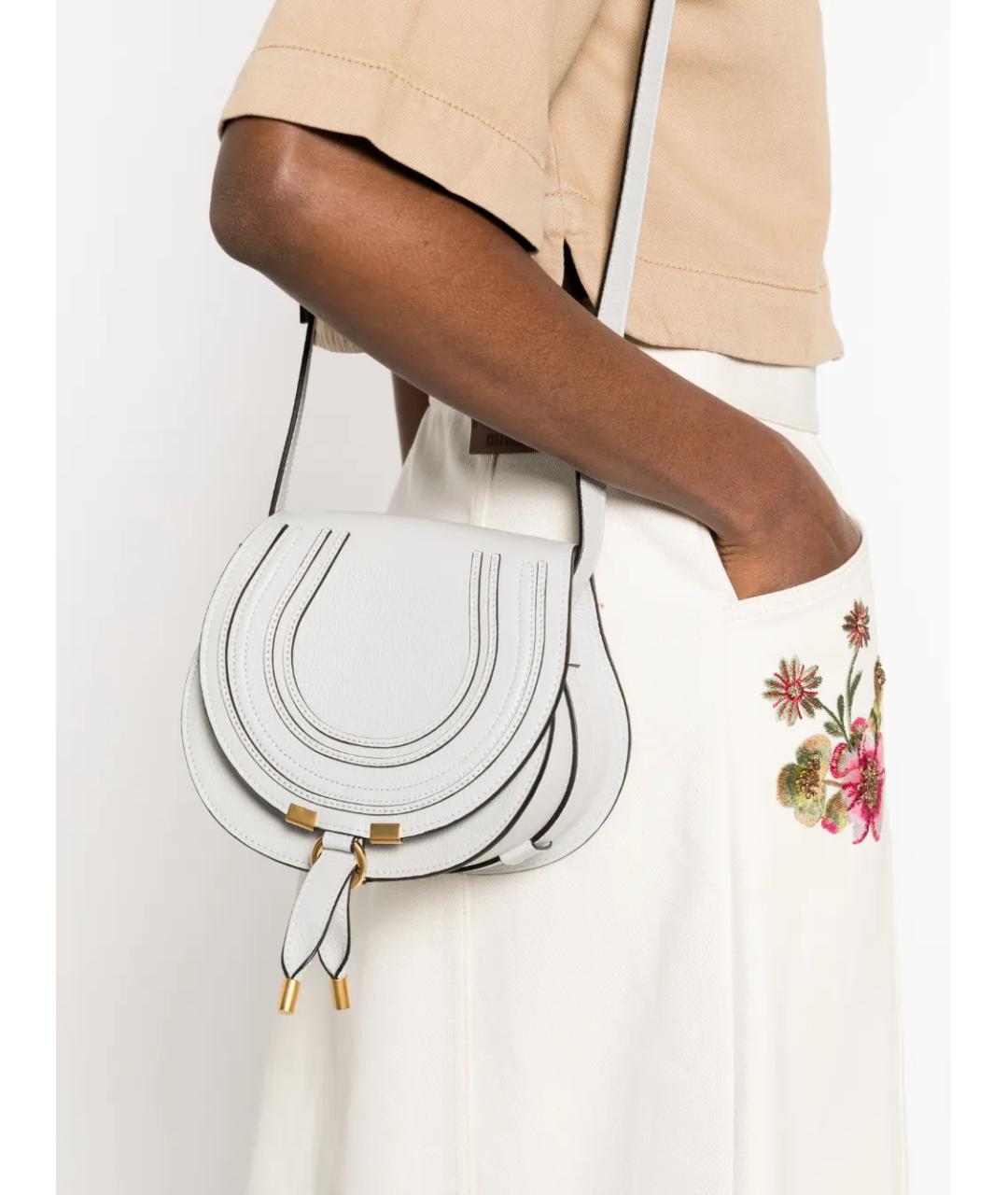 CHLOE Серая кожаная сумка через плечо, фото 2