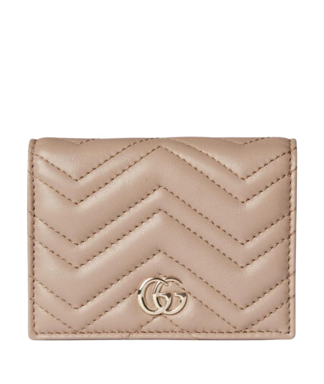 GUCCI Розовый кожаный кошелек, фото 1