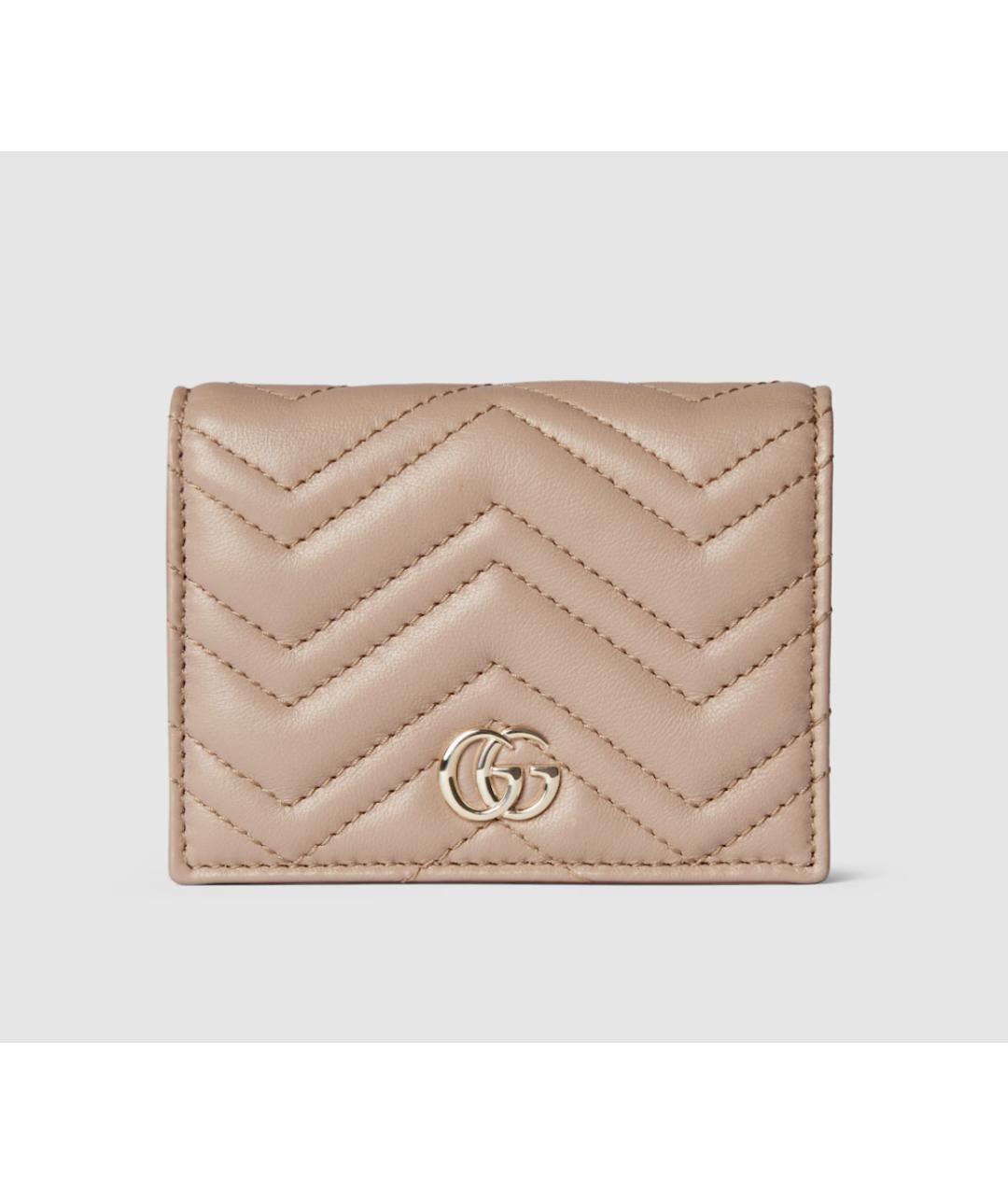 GUCCI Розовый кожаный кошелек, фото 5