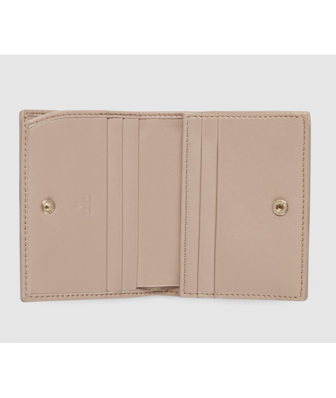 GUCCI Розовый кожаный кошелек, фото 2