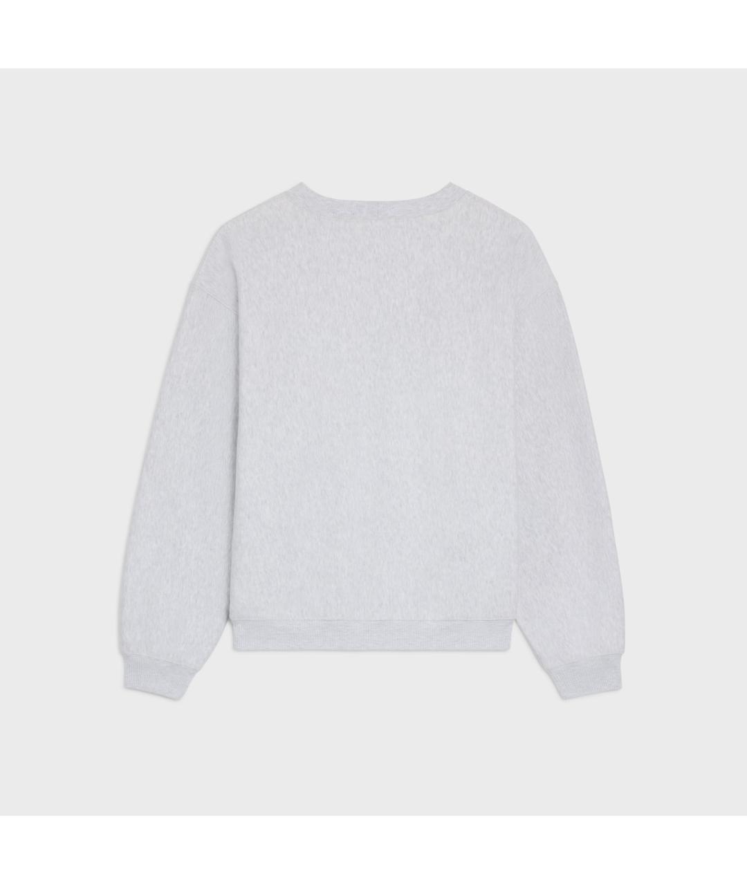 CELINE Серый хлопковый джемпер / свитер, фото 2