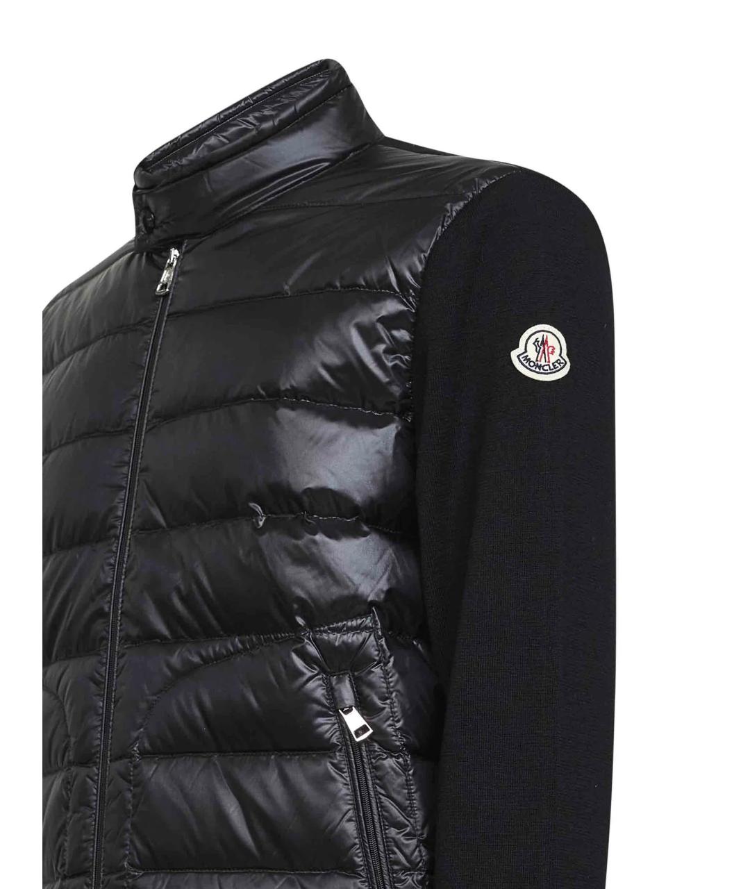 MONCLER Черная шерстяная куртка, фото 3