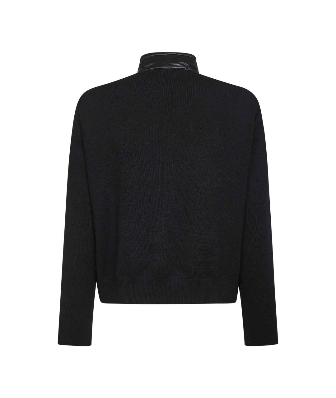 MONCLER Черная шерстяная куртка, фото 2