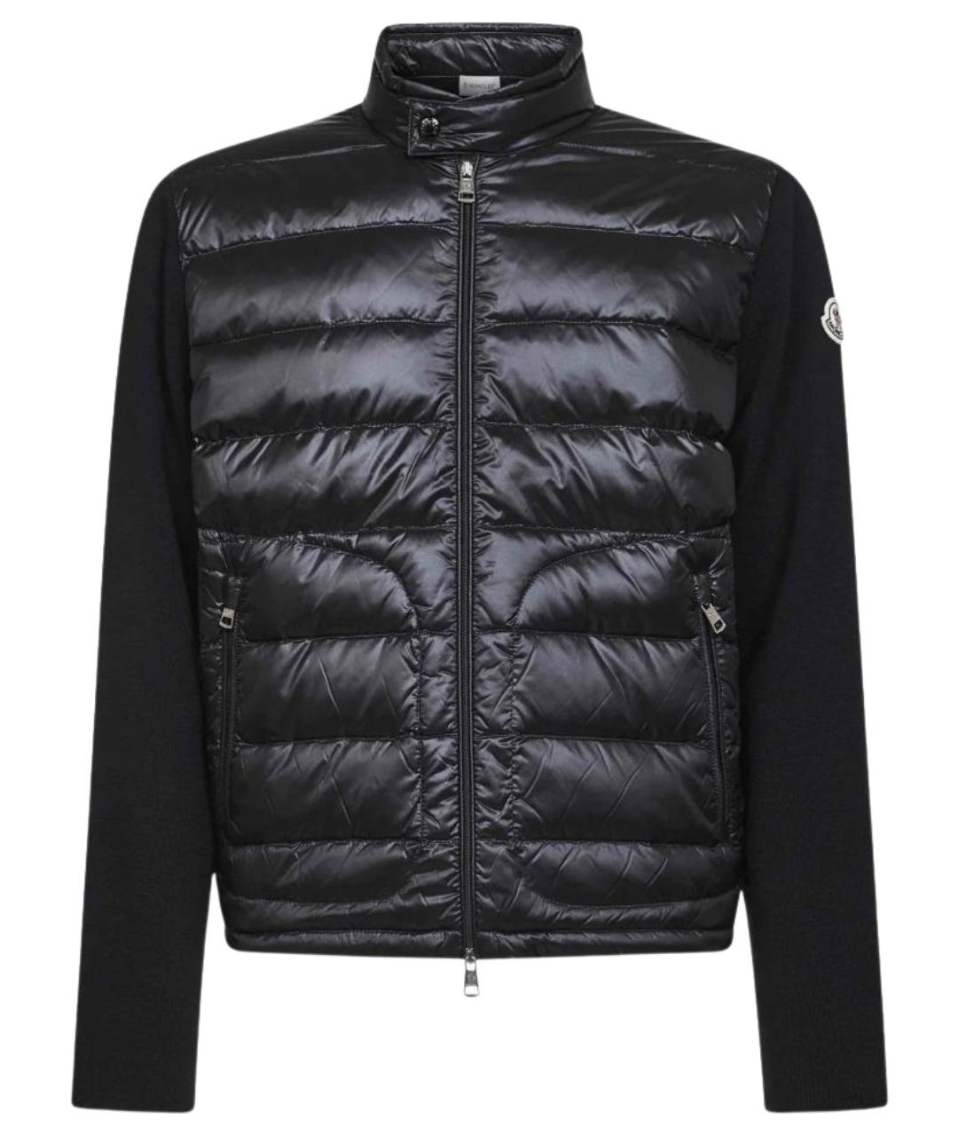 MONCLER Черная шерстяная куртка, фото 1