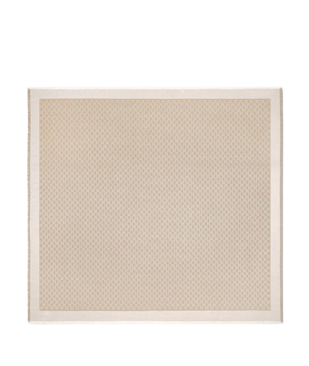 GUCCI Бежевый шарф, фото 1