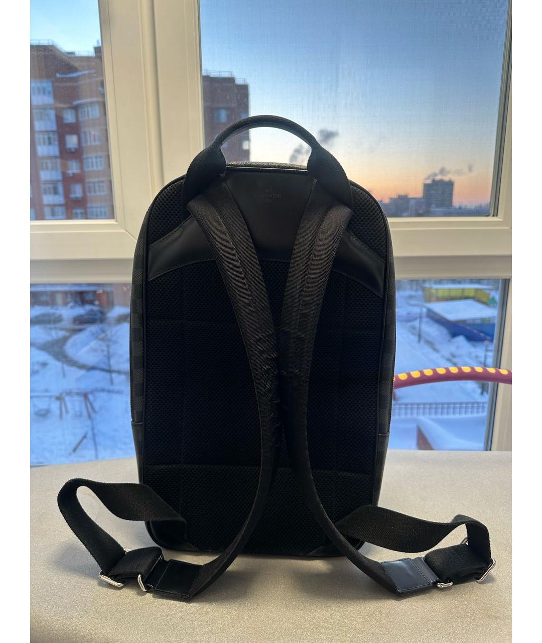 LOUIS VUITTON Антрацитовый рюкзак, фото 3