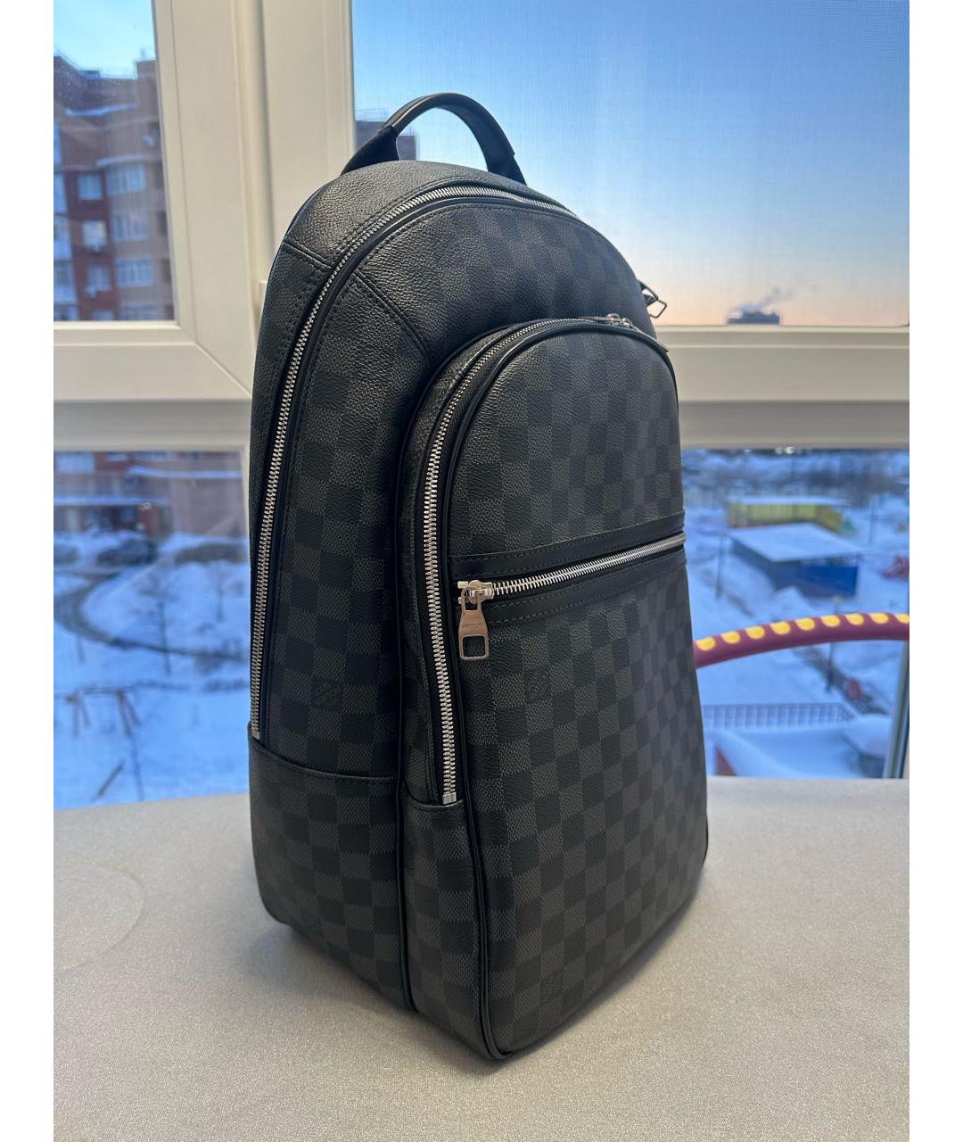 LOUIS VUITTON Антрацитовый рюкзак, фото 2