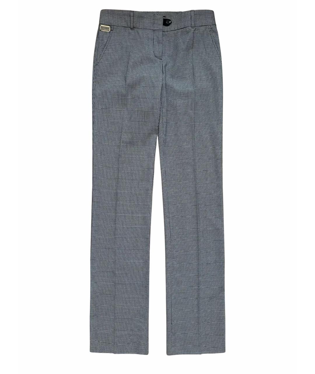 DOLCE&GABBANA Мульти шерстяные прямые брюки, фото 1