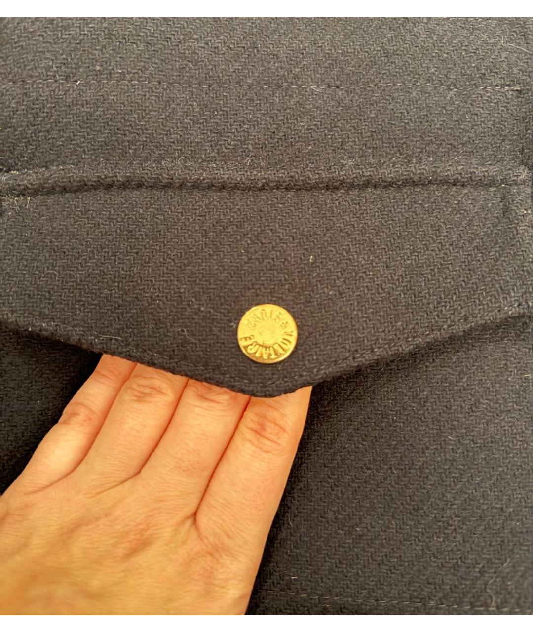 ZADIG & VOLTAIRE Темно-синяя шерстяная куртка, фото 4