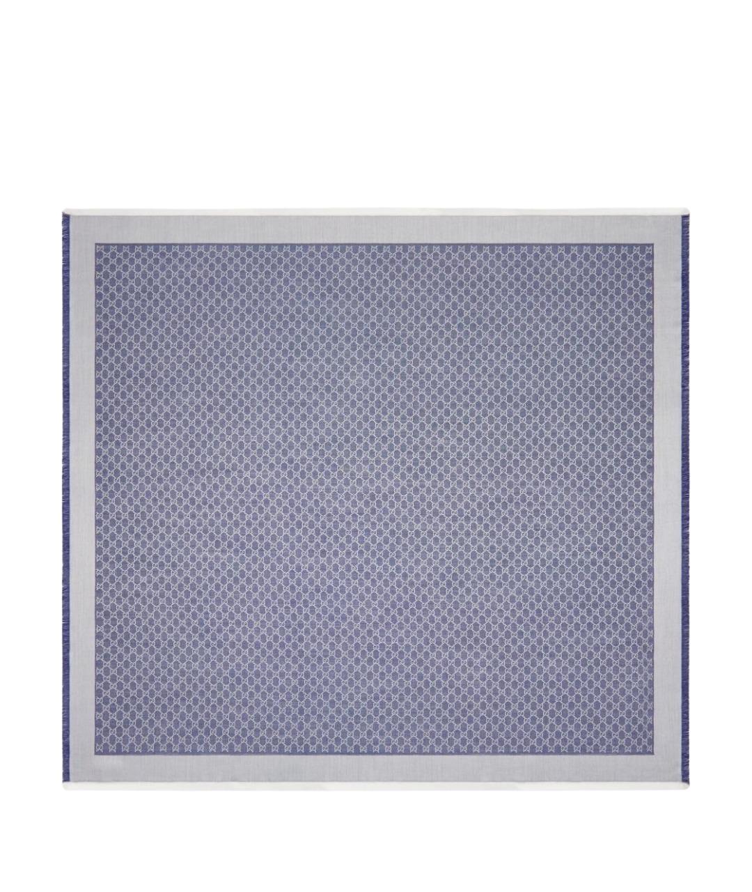 GUCCI Синий шарф, фото 1