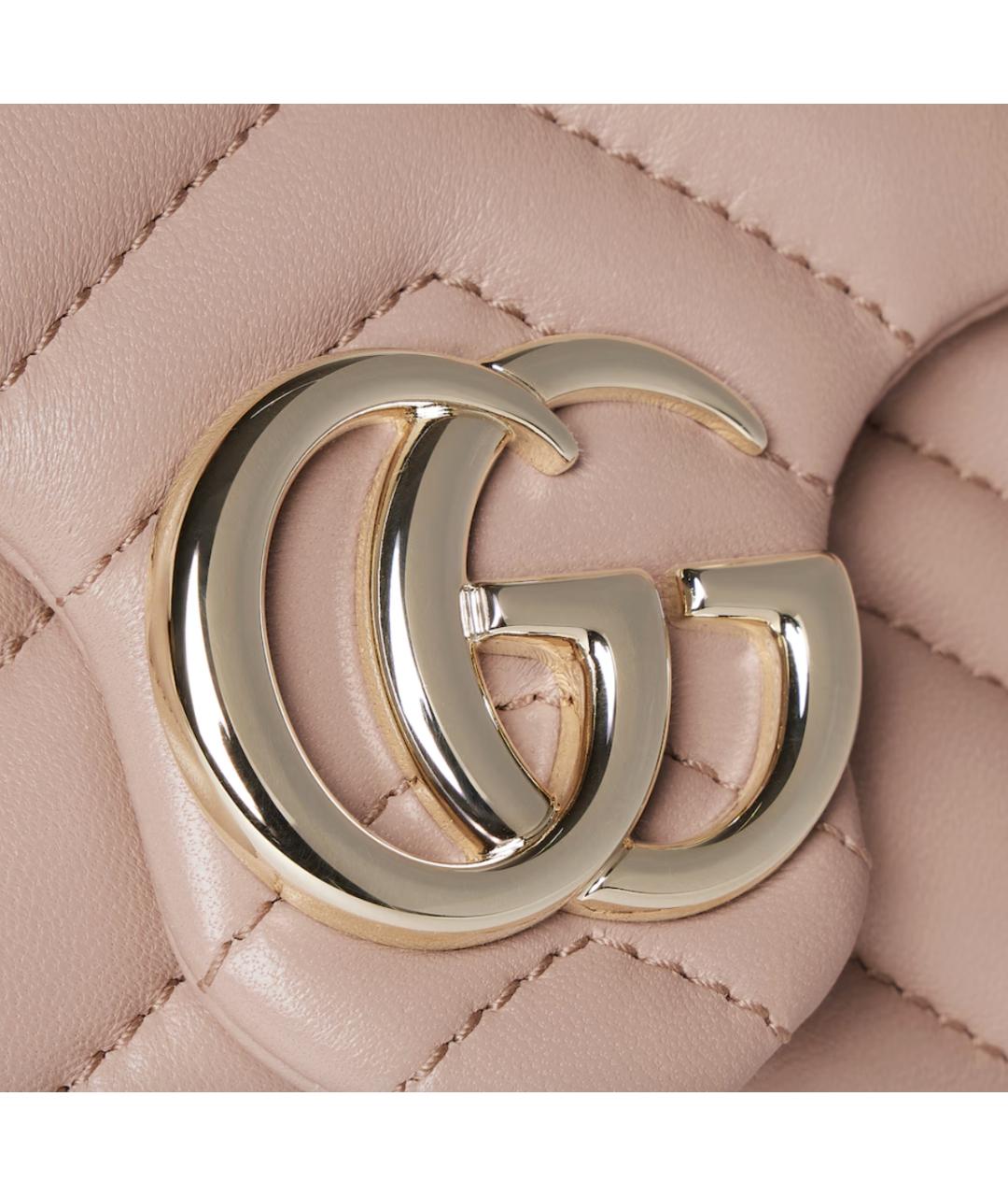 GUCCI Розовая кожаная сумка через плечо, фото 5